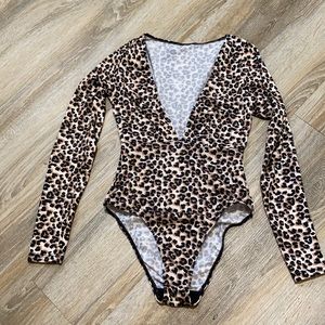 Cheetah print bodysuit
